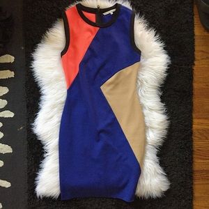 RACHEL ROY color block slimming dress Sz 4 womens